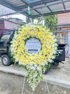 bunga papan pernikahan type a