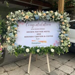 papan bunga ucapan selamat